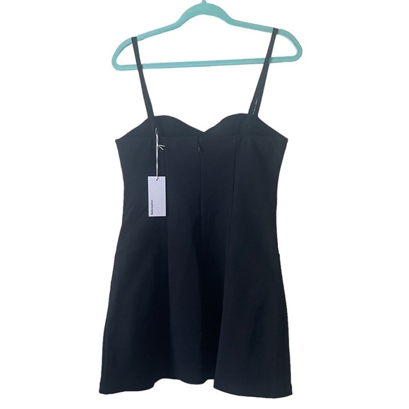 Reformation Henderson Knit Dress in Black Size Large NWT - Picture 3 of 13